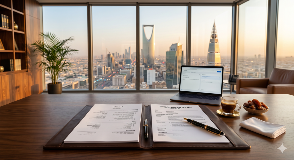 إمبراطور الترجمة الاحترافية لترجمة السيرة الذاتية وملفات لينكد إن والملفات المهنية في الرياض